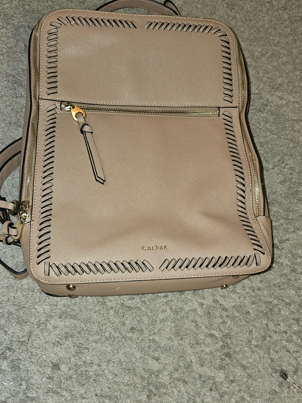CALPAK Women's Blush Leather Backpack - Blush